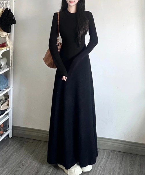 Sally Lunn ワンピース ウエストラインフレアワンピース : ZOZOTOWN