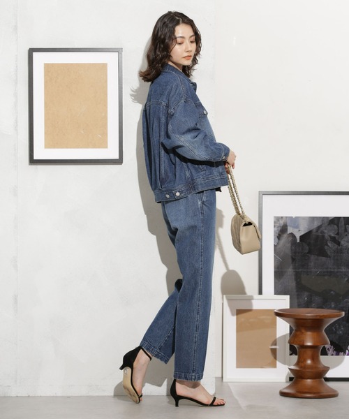 「PICCADILLY」 デニムジャケット FREE ブルー レディース_画像9