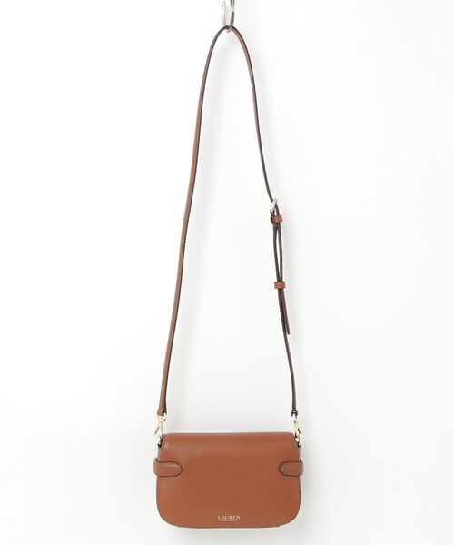 ラルフローレン 2way クロスボディ ショルダーバッグ Ralph Lauren】ロゴストラップ レザー クロスボディバッグ (Ralph