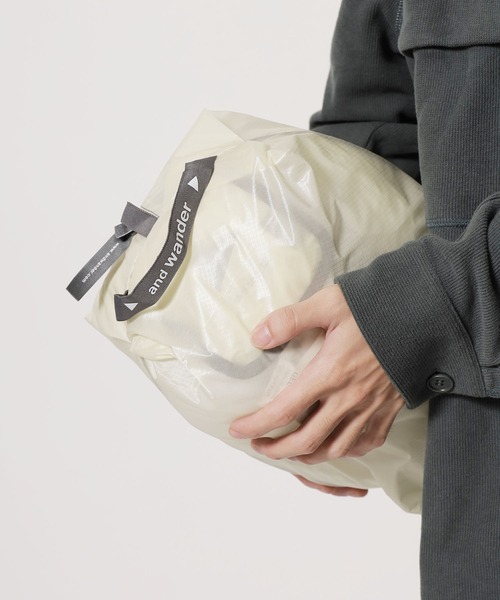 「and wander」 ポーチ FREE ライトブラウン メンズ_画像2
