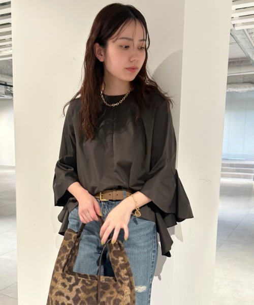 「Mila Owen」 7分袖ブラウス 0 ホワイト レディース_画像2