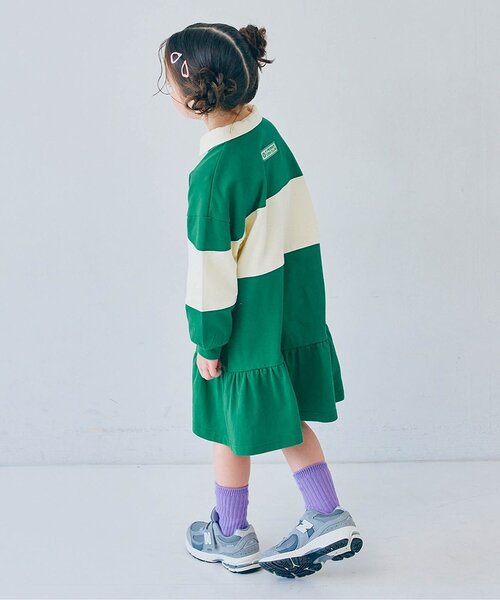 p.premier（ピードットプルミエ） ワンピース 春色の切替ラガー裾