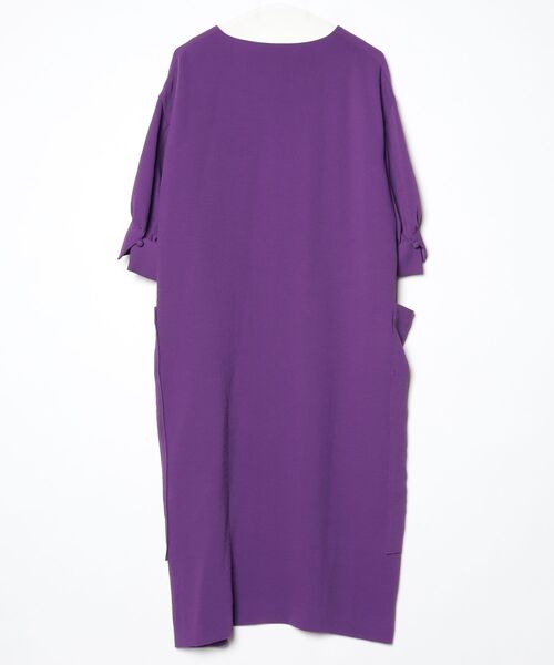 「muller of yoshiokubo」 リボン7分袖ワンピース 36 パープル レディース_画像2