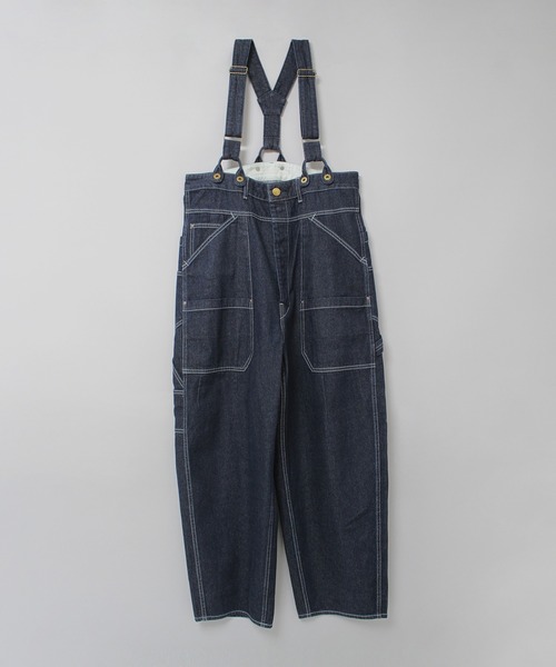 URCH RNA サスペンダーマルシェパンツ 2WAY ワイド ウォッシュ加工 URCH RNA サロペット オーバーオール O0751 サスペンダーマルシェ