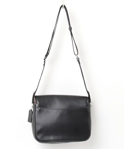 わ*た様 COACH ブラックレザー ショルダーバッグ COACH ブラックレザー ショルダーバッグ