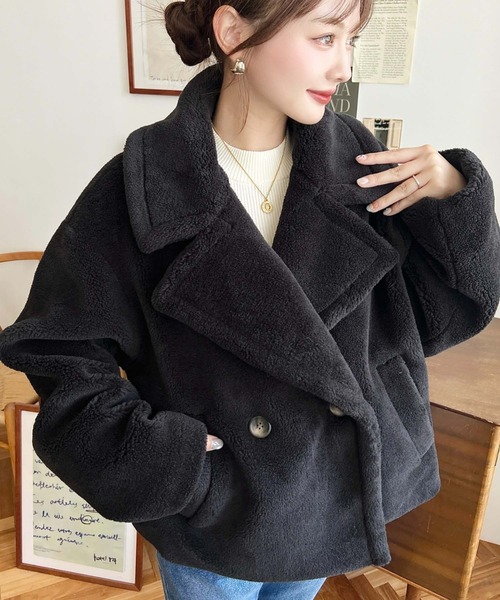 【新品未使用】PATRIZIA PEPE ピーコートMサイズ 黒 moment+ ピーコート M ブラック レディース : ZOZOTOWN Yahoo!店