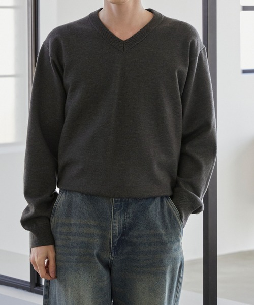 ニット/セーター V/N Basic KNIT LUENNA セーター ニット 「LUENNA」Basic V-Neck Knit / ベーシック V