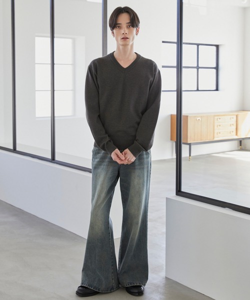 ニット/セーター V/N Basic KNIT LUENNA セーター ニット 「LUENNA」Basic V-Neck Knit / ベーシック V