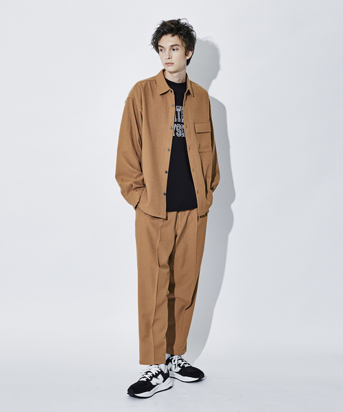 「MYSELF ABAHOUSE」 長袖シャツ 46 チャコールグレー メンズ_画像9