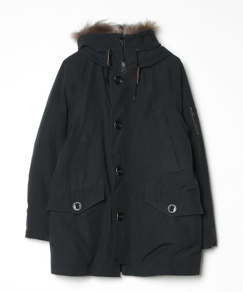 NANO universe（ナノ・ユニバース） ダウンジャケット MEDIUM ブラック