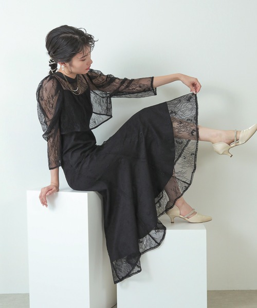 ワンピース kan 2BUY10%OFF対象｜Kanocoさんコラボ カシュクールワンピース｜BIGI