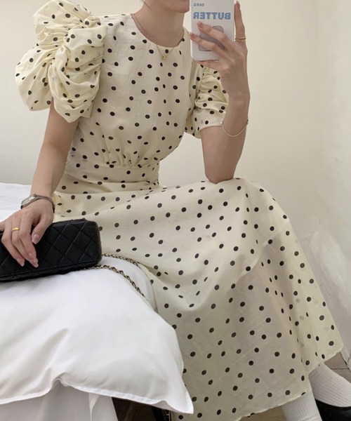 「ROOPTOKYO」 半袖ワンピース S アイボリー レディース_画像3