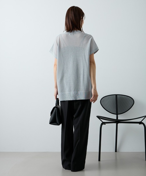 Aunely uvカット ワイドパンツ スラックス パンツ 「Aunely」すぐサラ