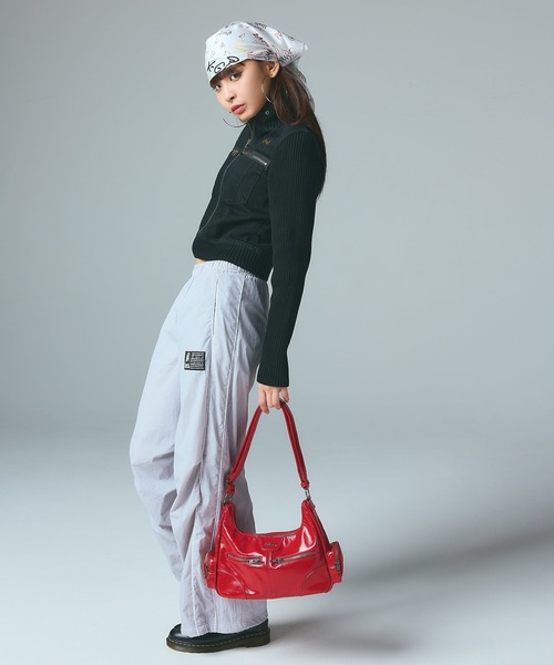 バッグ☺︎♡ X-girl（エックスガール） ショルダーバッグ バッグ DOUBLE ZIP FAUX