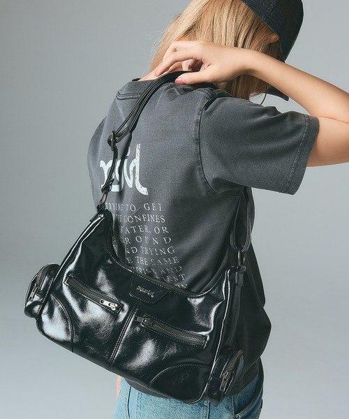 レディース  ショルダーor ハンド バック D.KELLY（ディーケリー） ハンドバッグ チェーンモチーフ2way