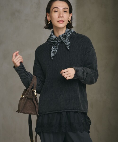 BEAUTY＆YOUTH UNITED ARROWS ニット セーター フェード クルーネック