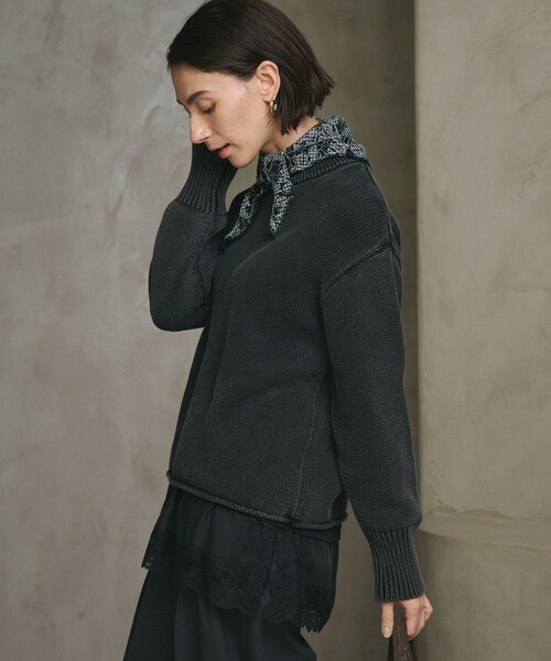 BEAUTY＆YOUTH UNITED ARROWS ニット セーター フェード クルーネック