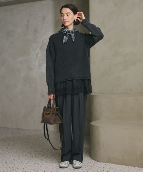 BEAUTY＆YOUTH UNITED ARROWS ニット セーター フェード クルーネック