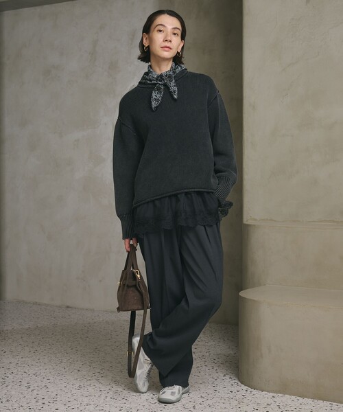 BEAUTY＆YOUTH UNITED ARROWS ニット セーター フェード クルーネック