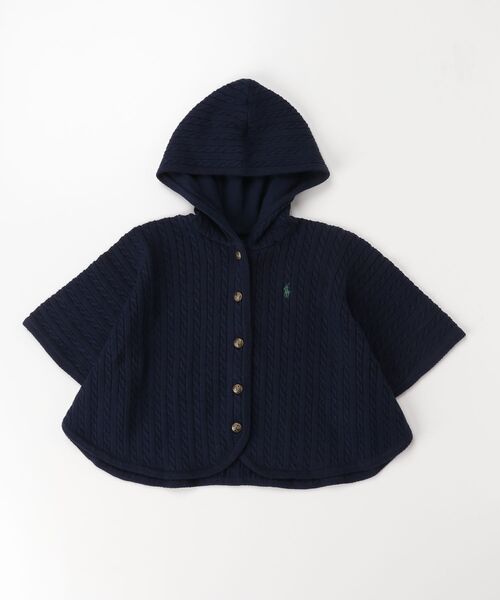 Ralph Lauren 130 キッズ ポンチョ ジャケット ドルマン Polo Ralph Lauren Childrenswear ポンチョ ミニケーブル コットン