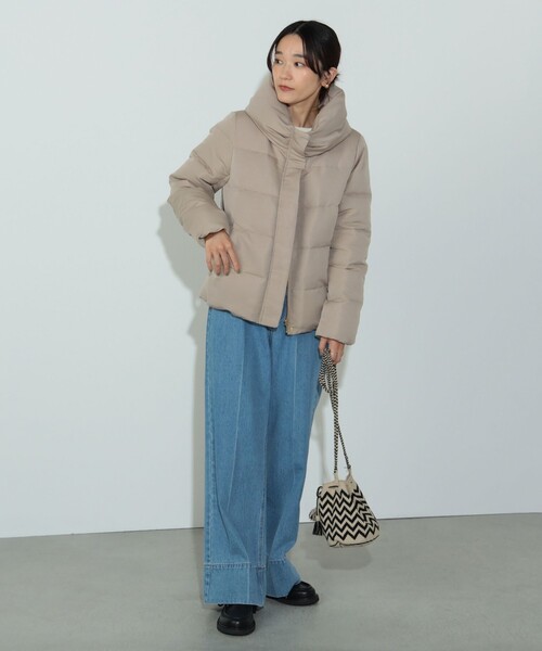 [BEAMS HEART] пуховик MEDIUM оттенок белого прочее 5 женский 