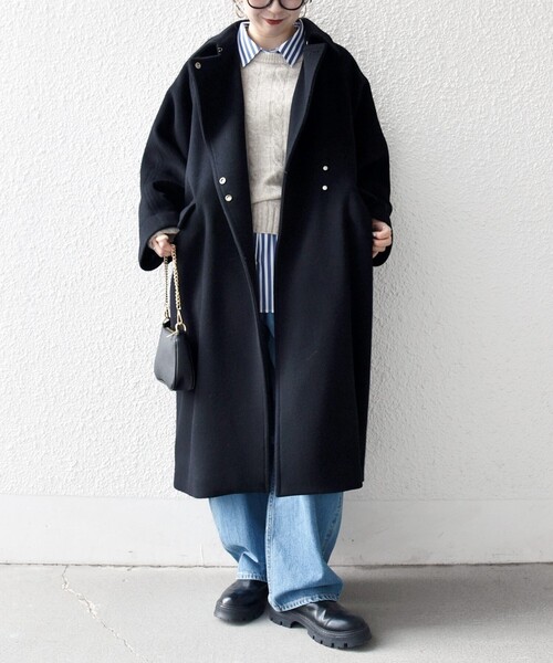 SHIPS any 「SHIPS any」 ステンカラーコート ONE SIZE グレー