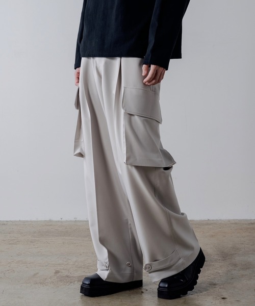 「INTER FACTORY」 カーゴパンツ MEDIUM グレー メンズ_画像5
