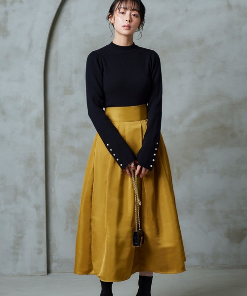 「RUIRUE BOUTIQUE」 長袖ニット L ブラウン レディース_画像2