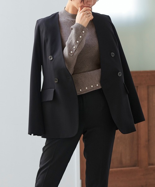 「RUIRUE BOUTIQUE」 長袖ニット L ブラウン レディース_画像5