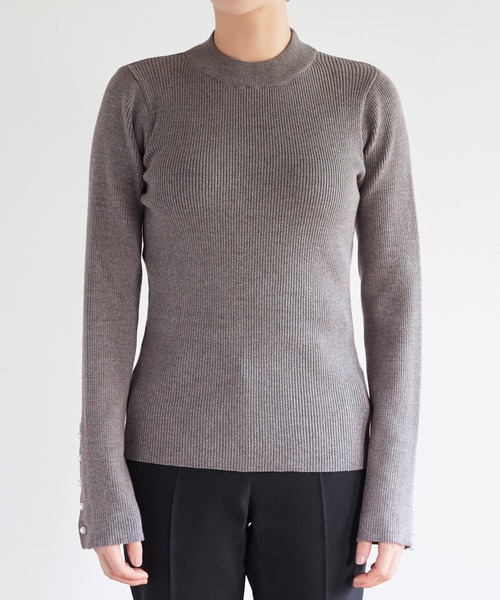 「RUIRUE BOUTIQUE」 長袖ニット L ブラウン レディース_画像6