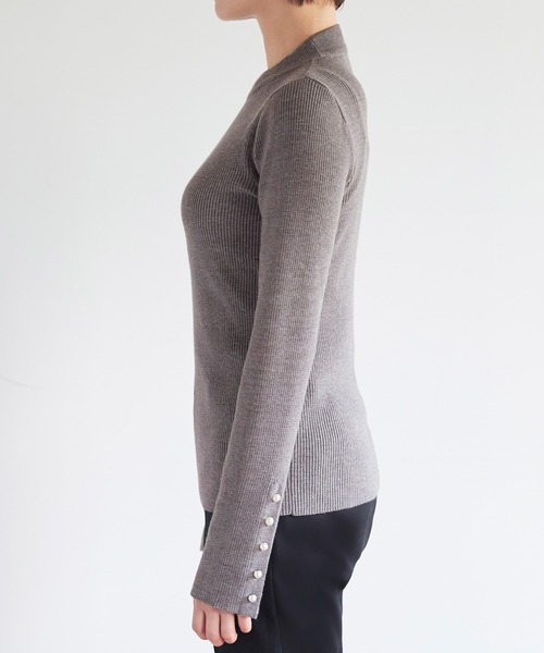 「RUIRUE BOUTIQUE」 長袖ニット L ブラウン レディース_画像7