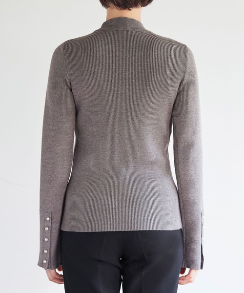 「RUIRUE BOUTIQUE」 長袖ニット L ブラウン レディース_画像8