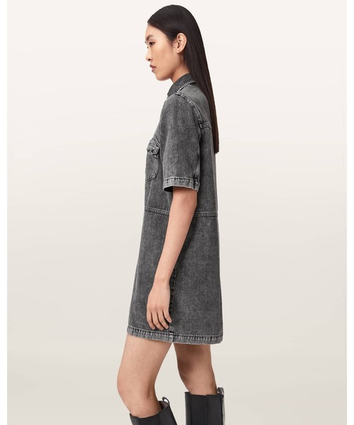 ALLSAINTS（オールセインツ） シャツワンピース ROCK DENIM MINI DRESS 
