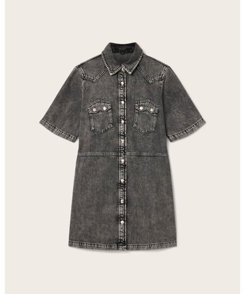 ALLSAINTS（オールセインツ） シャツワンピース ROCK DENIM MINI DRESS 