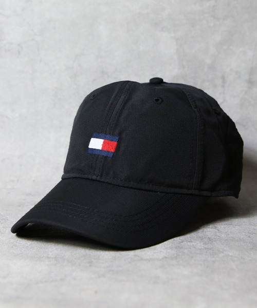 【新品】  トミー キャップ ロゴ ブラック TOMMY HILFIGER（トミー・ヒルフィガー） キャップ 帽子 メンズ ロゴ