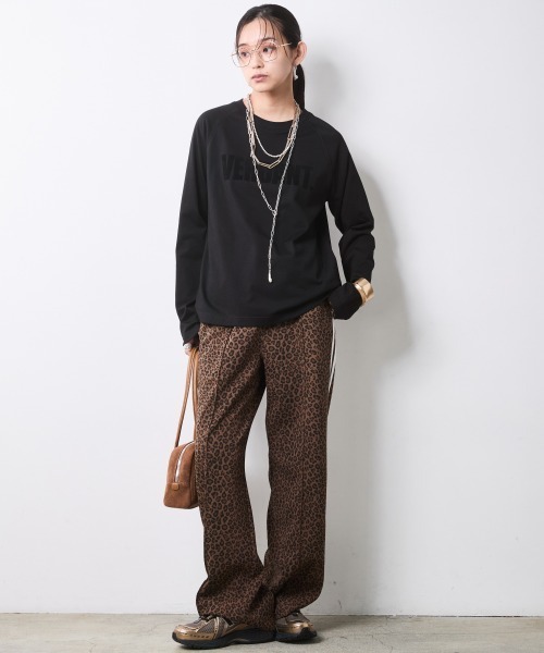 CHIC STYLE（シックスタイル） ワイドパンツ パンツ レオパード