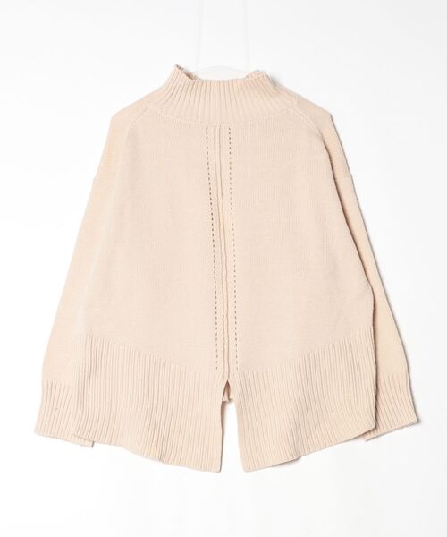 「BEAMS HEART」 長袖ニット FREE ベージュ レディース_画像2