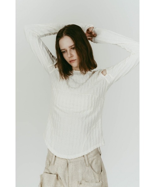 Knuth Marf（クヌースマーフ） tシャツ hooded jacquard top