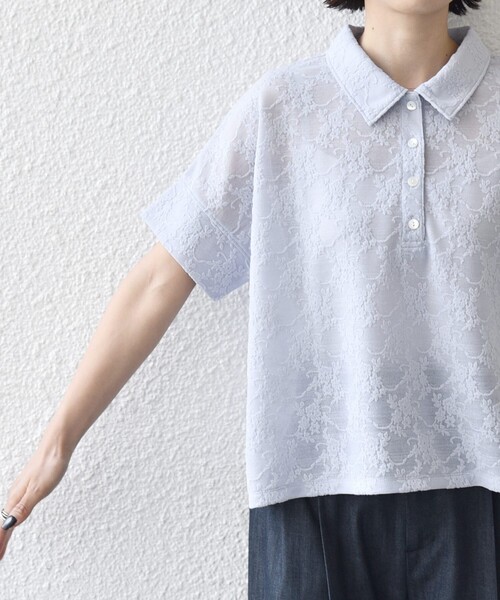 SHIPS（シップス） tシャツ 半袖 「WEB限定」「手洗い可能」シアー
