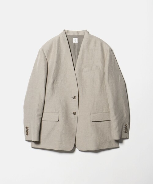 ＜6(ROKU)＞HEAVY LINEN JACKET ジャケット　麻　日本製 6(ROKU)＞HEAVY LINEN JACKET ジャケット 麻 日本製 【公式通販】