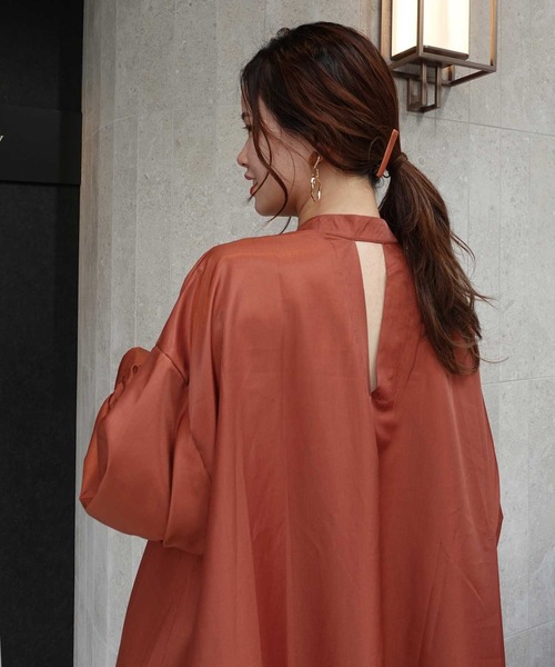 「CORNERS by KR」 長袖ワンピース L グリーン レディース_画像6