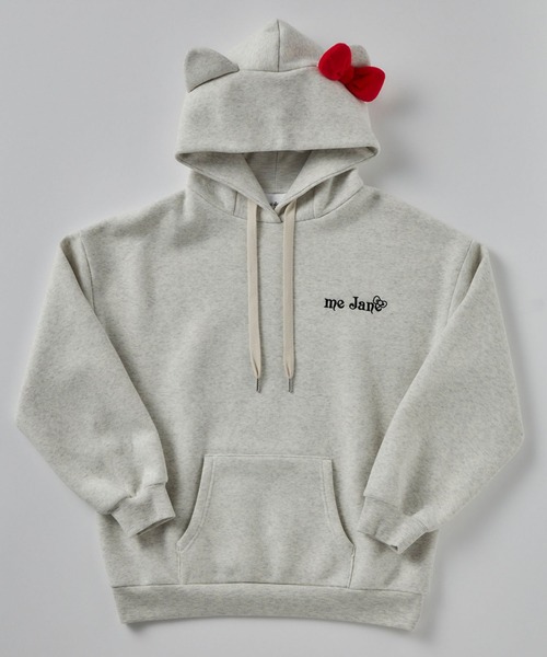 「meJane」 「KIDS」プルオーバーパーカー「HELLO KITTYコラボ」 160 霜降りグレー キッズ_画像5