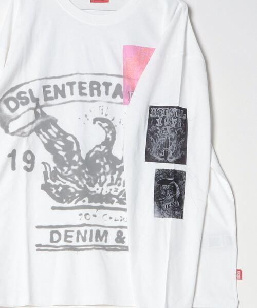「DIESEL」 長袖Tシャツ LARGE ブラック メンズの画像