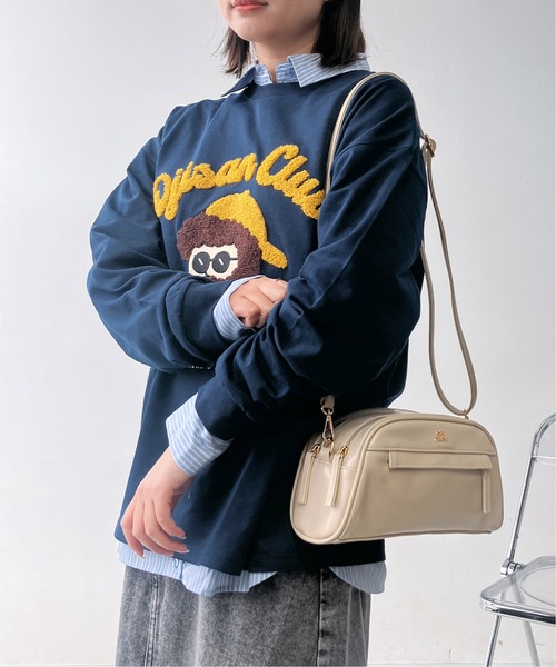AS KNOW AS（アズノゥアズ） tシャツ サガラ刺繍 キャラクターロンT