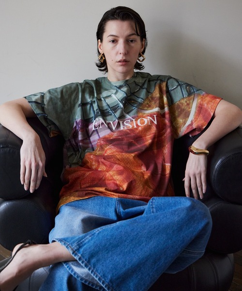 MAISON SPECIAL（メゾンスペシャル） tシャツ Fabric Photo Over T