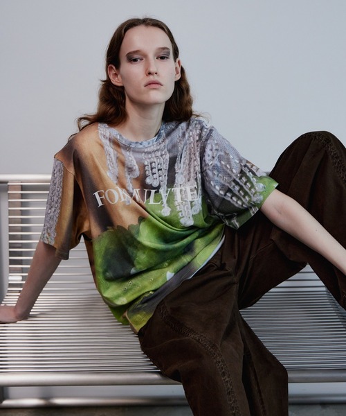 MAISON SPECIAL（メゾンスペシャル） tシャツ Fabric Photo Over T