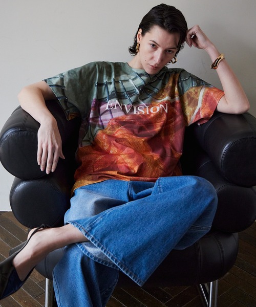 MAISON SPECIAL（メゾンスペシャル） tシャツ Fabric Photo Over T