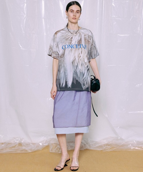MAISON SPECIAL（メゾンスペシャル） tシャツ Fabric Photo Over T