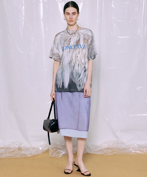 MAISON SPECIAL（メゾンスペシャル） tシャツ Fabric Photo Over T