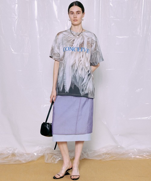 MAISON SPECIAL（メゾンスペシャル） tシャツ Fabric Photo Over T